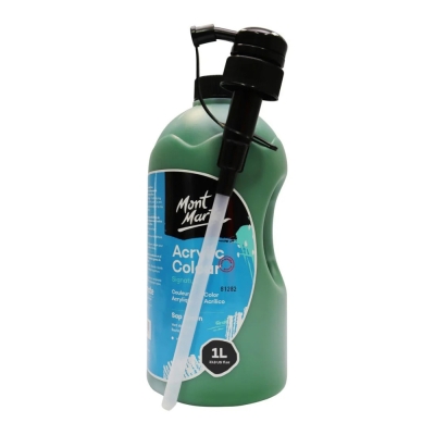 Акрилна боя Mont Marte Acrylic Colour wPump -1000 мл -Sap Green зелено