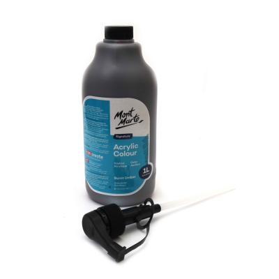 Акрилна боя Mont Marte Acrylic Colour wPump -1000 мл -Burnt Umber умбер