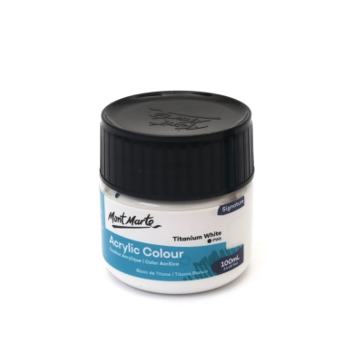 Акрилна боя Mont Marte Acrylic Colour Paint 100 мл -Titanium White бяла
