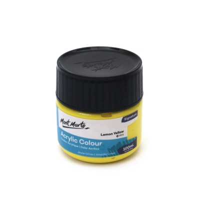 Акрилна боя Mont Marte Acrylic Colour Paint 100 мл -Lemon Yellow лимонено жълто