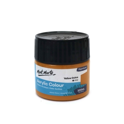 Акрилна боя Mont Marte Acrylic Colour Paint 100 мл -Yellow Ochre тъмно жълто