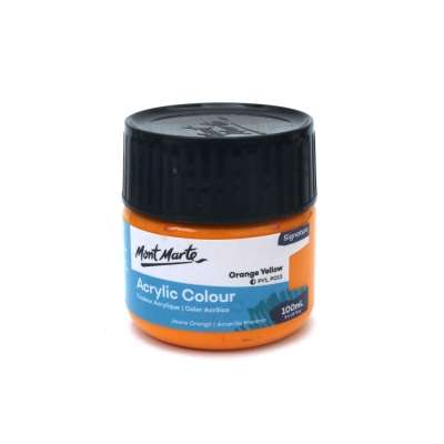 Акрилна боя Mont Marte Acrylic Colour Paint 100 мл -Orange Yellow оранжево жълто