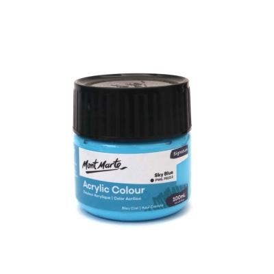 Акрилна боя Mont Marte Acrylic Colour Paint 100 мл -Sky Blue небесно синьо