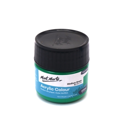 Акрилна боя Mont Marte Acrylic Colour Paint 100 мл -Medium Green средно зелено