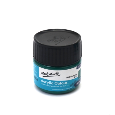 Акрилна боя Mont Marte Acrylic Colour Paint 100 мл -Phthalo Green тъмно зелено