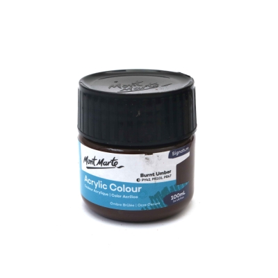 Акрилна боя Mont Marte Acrylic Colour Paint 100 мл - Burnt Umber умбра