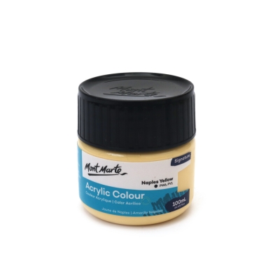 Акрилна боя Mont Marte Acrylic Colour Paint 100 мл -Naples Yellow неаполско жълто