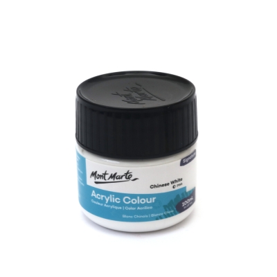 Акрилна боя Mont Marte Acrylic Colour Paint 100 мл -Chinese White бяло