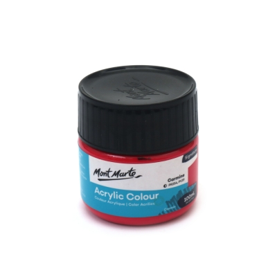 Акрилна боя Mont Marte Acrylic Colour Paint 100 мл -Carmine червено