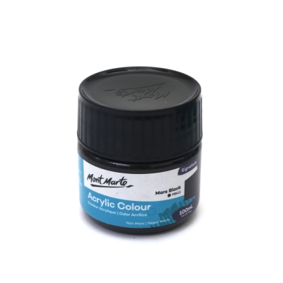 Акрилна боя Mont Marte Acrylic Colour Paint 100 мл -Mars Black черно