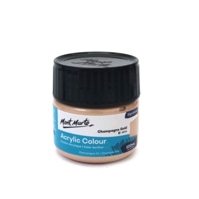 Акрилна боя Mont Marte Acrylic Colour Paint 100 мл -Champagne Gold светло злато