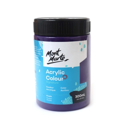 Акрилна боя Mont Marte Acrylic Colour Paint 300 мл -Purple лилава