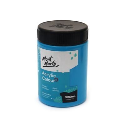 Акрилна боя Mont Marte Acrylic Colour Paint 300 мл -Cerulean Blue синя