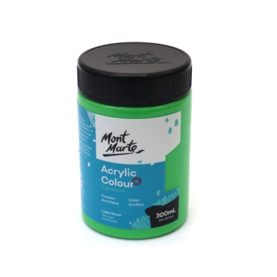 Акрилна боя Mont Marte Acrylic Colour Paint 300 мл -Light Green светло зелена