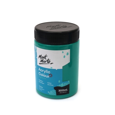 Акрилна боя Mont Marte Acrylic Colour Paint 300 мл -Viridian синьо-зелен