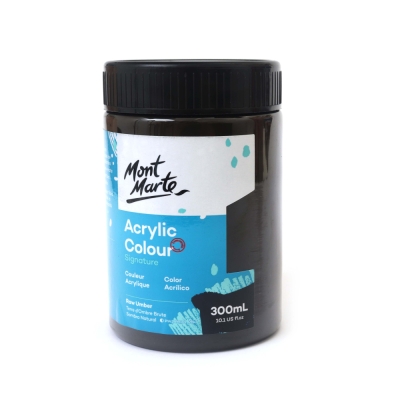 Акрилна боя Mont Marte Acrylic Colour Paint 300 мл -Raw Umber сурова умбра