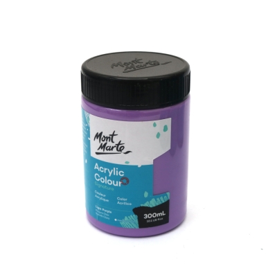 Акрилна боя Mont Marte Acrylic Colour Paint 300 мл -Light Purple светло лилава