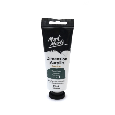 Акрилна боя гланц Mont Marte Dimension Acrylic 75mls - Terre Verte сиво-зелено