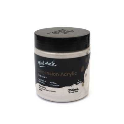 Акрилна боя Mont Marte Dimension Acrylic 250 мл -Pearl White бяла перла