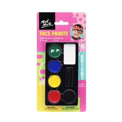 Комплект бои за лице Mont Marte Kids Face Painting Set - Bright
