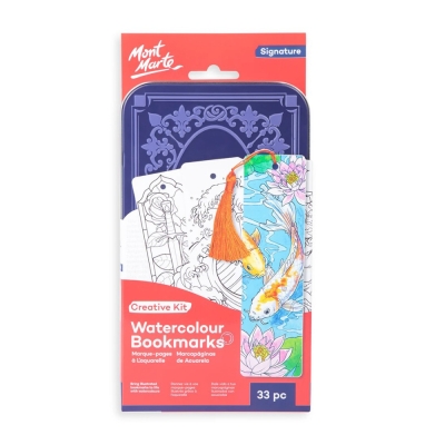 Комплект за изработване на акварелни книгоразделители Mont Marte, 33 части
