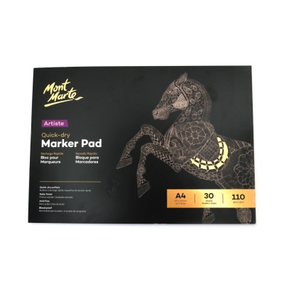 Скицник за рисуване с маркери 297x210 Mont Marte А4 110 gsm Mont Marte Quick Dry Marker Pad 30 листа