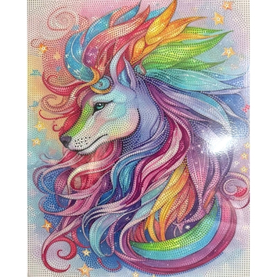 Диамантен гоблен 40x50 см кръгли диаманти пълно облепяне с рамка - Царят на цветовете XQYX86079