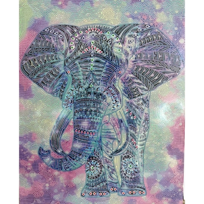Диамантен гоблен 40x50 см кръгли диаманти пълно облепяне с рамка - Духът на Индия BYX4519