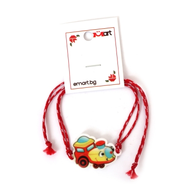 Мартеница корда с фигурка локомотив усмивка