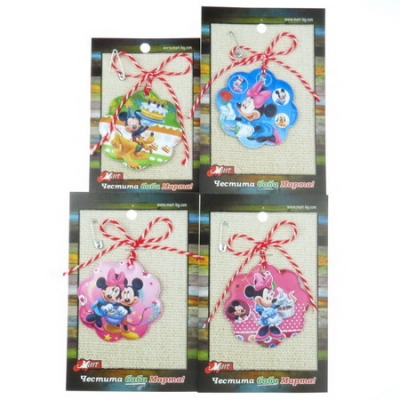 Мартеници цвете с мишки 10 броя