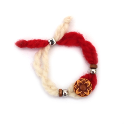 Мартеници Гривни от Вълна 10 броя