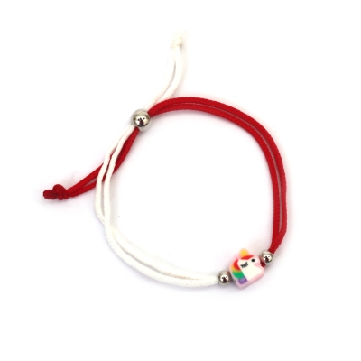 Мартеници Гривни за деца - корда с еднорог 10 броя