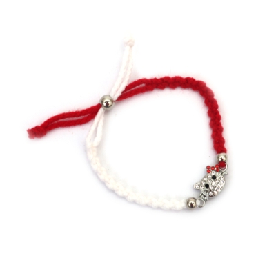 Ръчно плетени Мартеници Гривни - с коте 10 броя