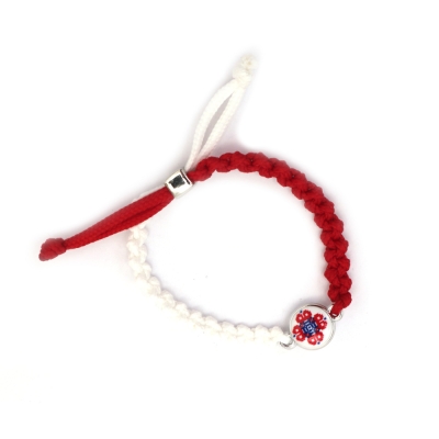 Мартеници Гривни Ръчно плетени с елемент 10 броя