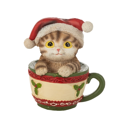 Коте в чаша