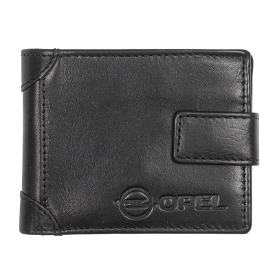 Мъжки черен портфейл Auto Set с лого на Opel