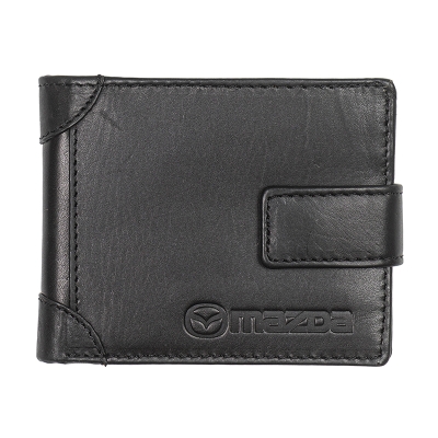 Мъжки черен портфейл Auto Set с лого на Mazda
