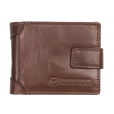 Мъжки кафяв портфейл Auto Set с лого на Mazda