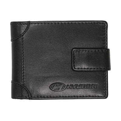 Мъжки черен портфейл Auto Set с лого на Hyundai