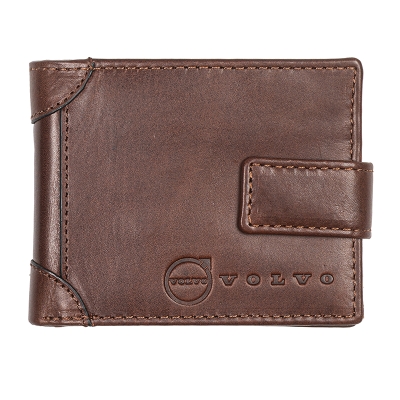 Мъжки кафяв портфейл Auto Set с лого на Volvo