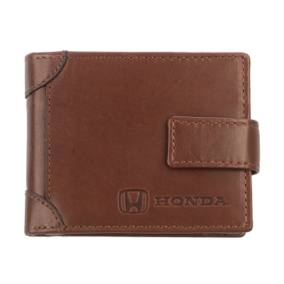 Мъжки кафяв портфейл Auto Set с лого на Honda