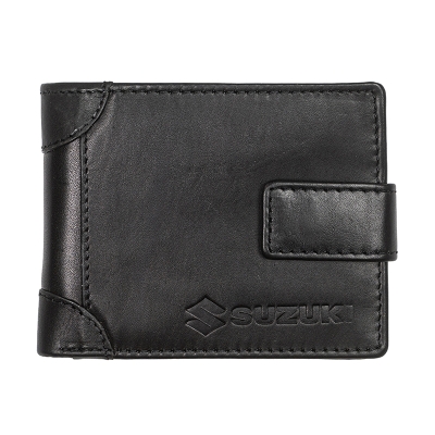 Мъжки черен портфейл Auto Set с лого на Suzuki