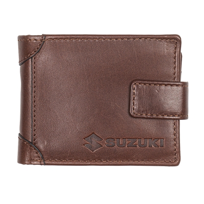 Мъжки кафяв портфейл Auto Set с лого на Suzuki