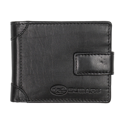 Мъжки черен портфейл Auto Set с лого на Subaru