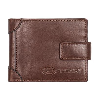 Мъжки кафяв портфейл Auto Set с лого на Subaru