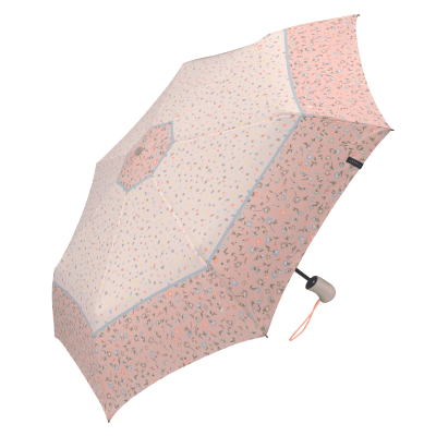 Дамски чадър ESPRIT - бебешко розово с цветя