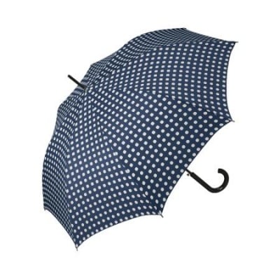 Дамски чадър PIERRE CARDIN - тъмно син с бели точки