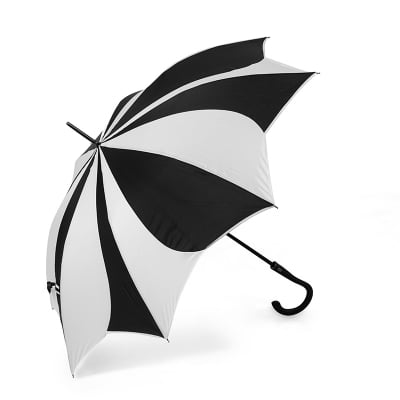 Дамски чадър PIERRE CARDIN – черно и бяло