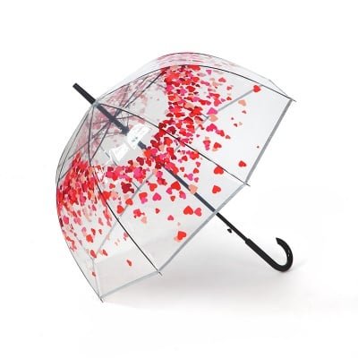Дамски чадър със сърца - PIERRE CARDIN