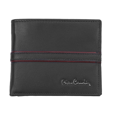 Мъжки черен портфейл Pierre Cardin